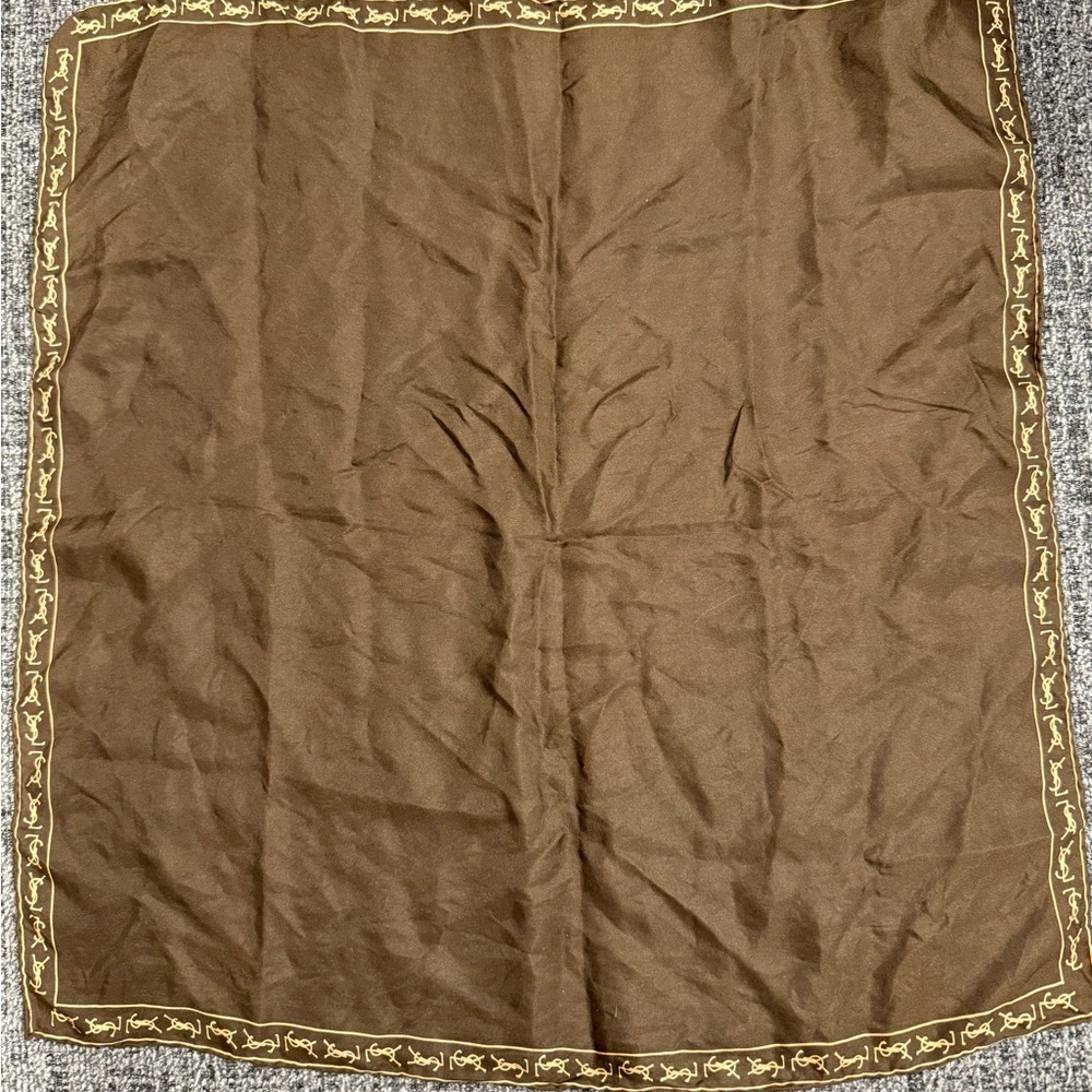Vintage Yves Saint Laurent Silk Square Handkerchief